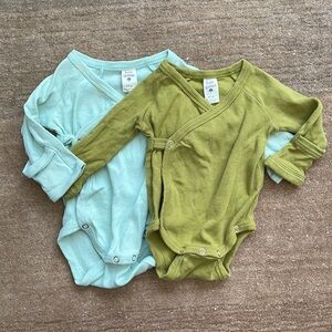 kate quinn Green and Light Blue Bodysuits